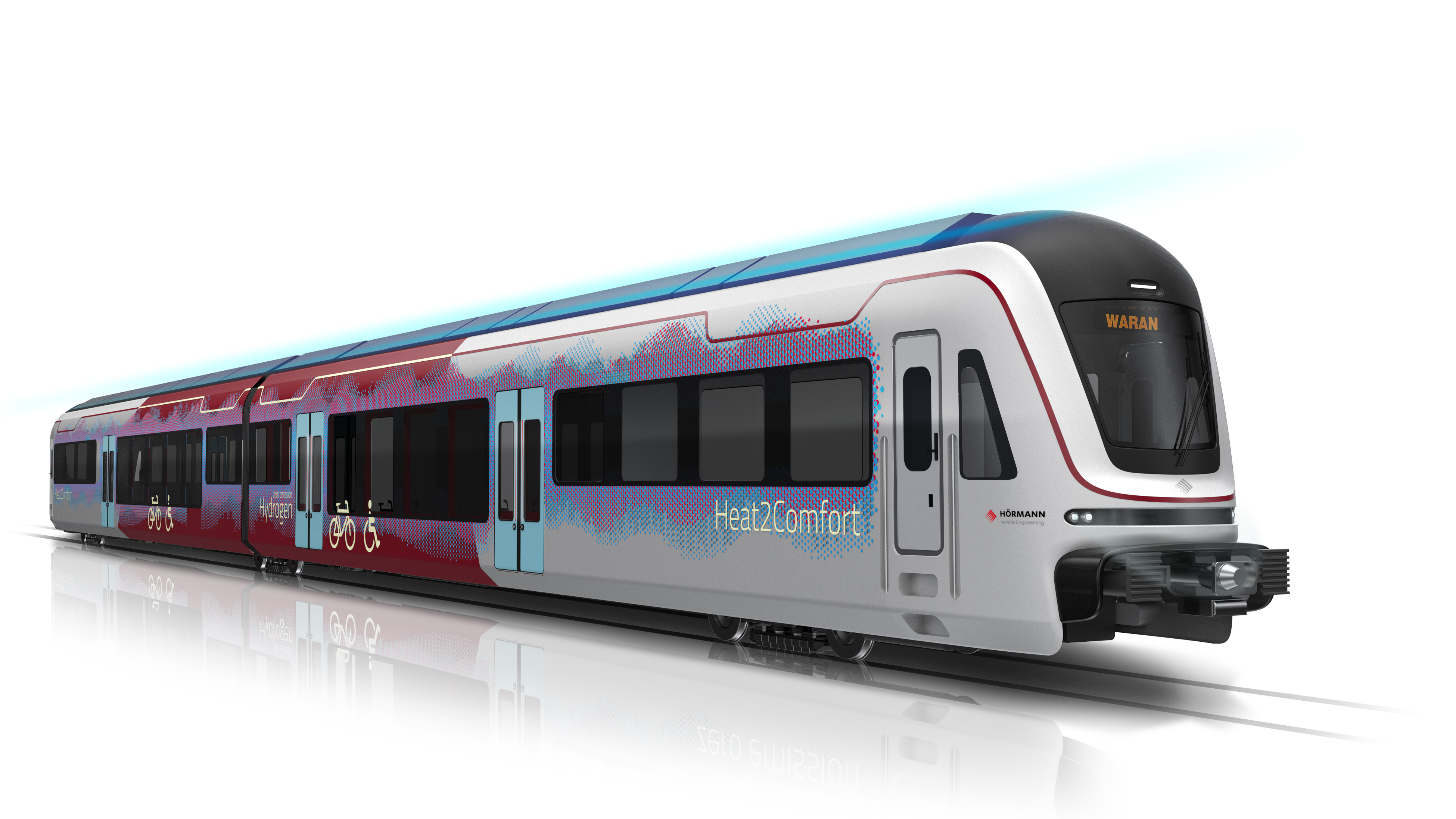 Bild 1: WARAN – Wasserstoff angetriebener Regionalzug mit Abwärme-Nutzung