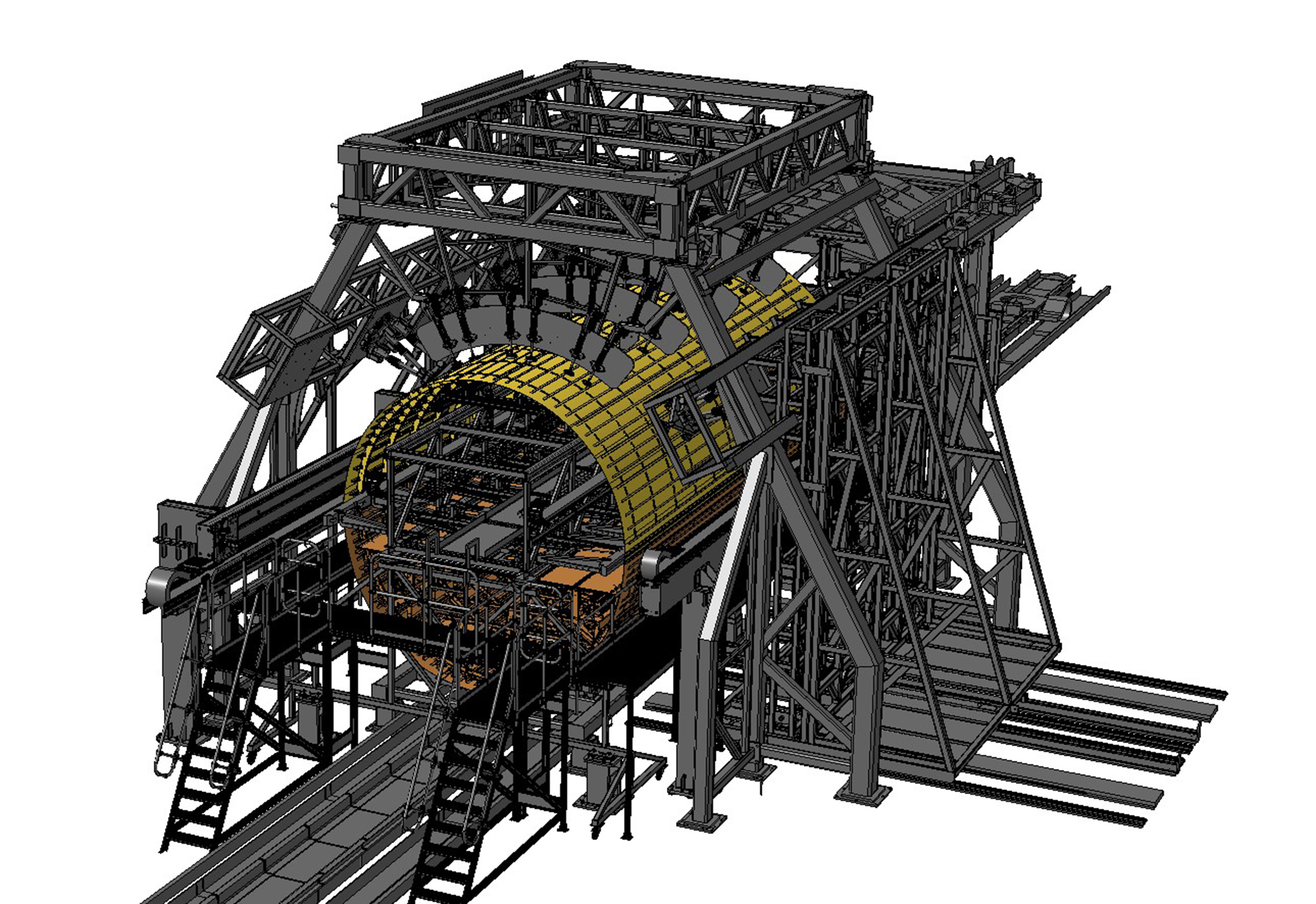 Flugzeugrumpf der Zukunft: Der Clean Sky 2 Multifunctional Fuselage Demonstrator (MFFD) im Detail. Er wird aktuell von Fraunhofer im Forschungszentrum CFK NORD in Stade im 1:1 Maßstab mit Projektpartnern realisiert.
