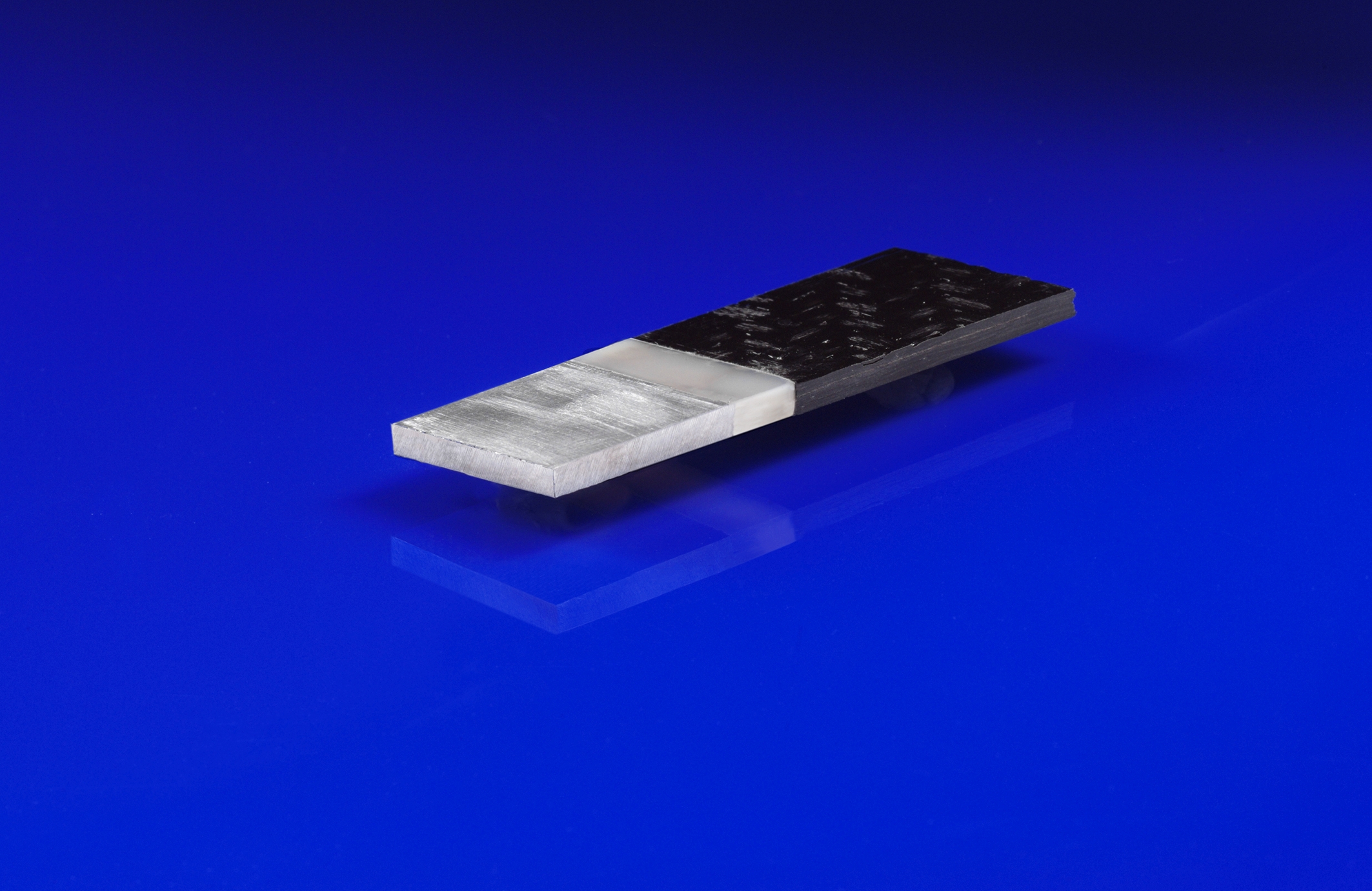Aluminum FRP joint produced by low-pressure die casting.