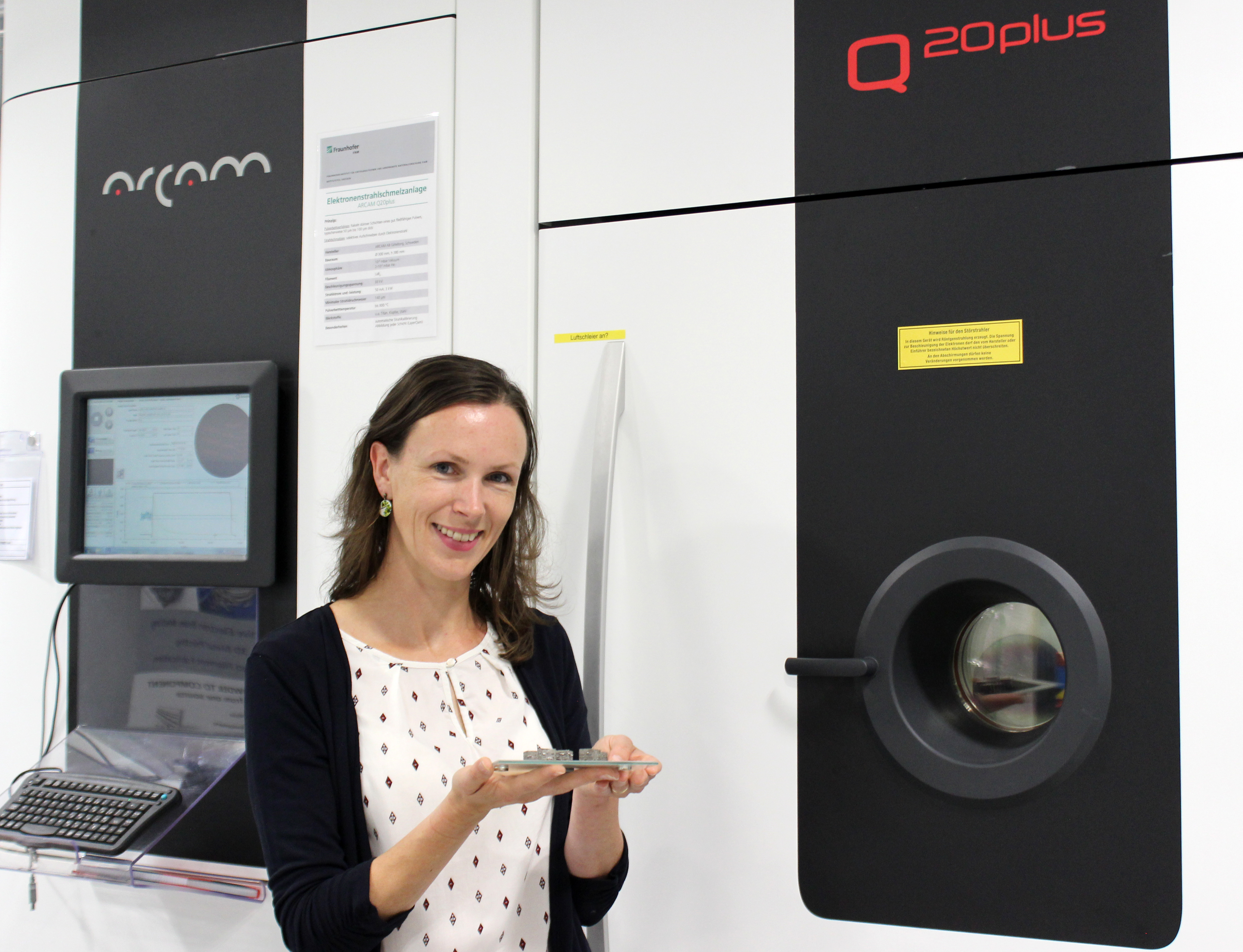 For her research work, Dr. Lindemann will work, among others, at the facilities for additive manufacturing at Fraunhofer IFAM in Dresden.