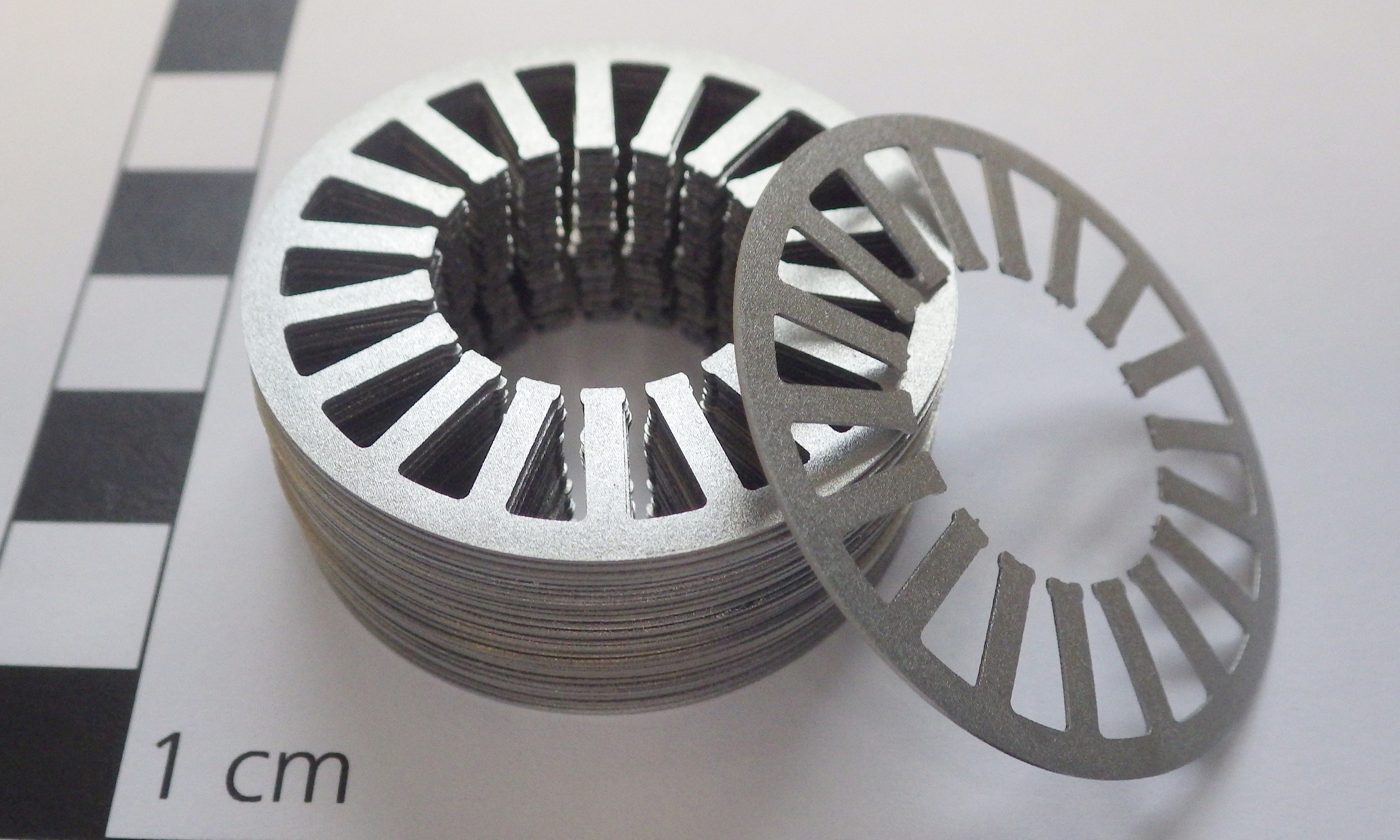 Stator laminations manufactured by  3D screen printing