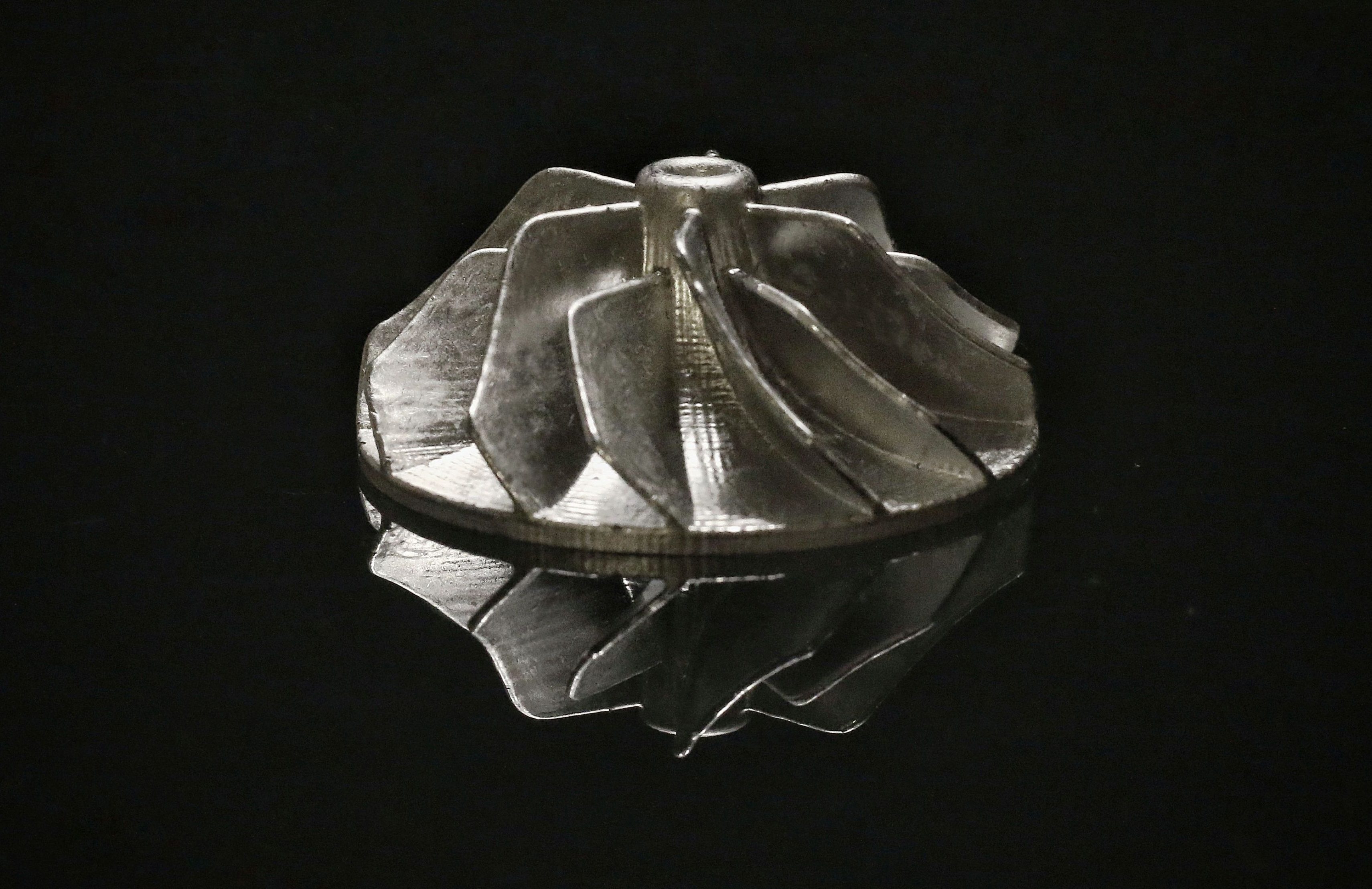 Sintered part of an impeller, manufactured with GelCasting Sinterteil eines Impellers, hergestellt mit GelCasting
