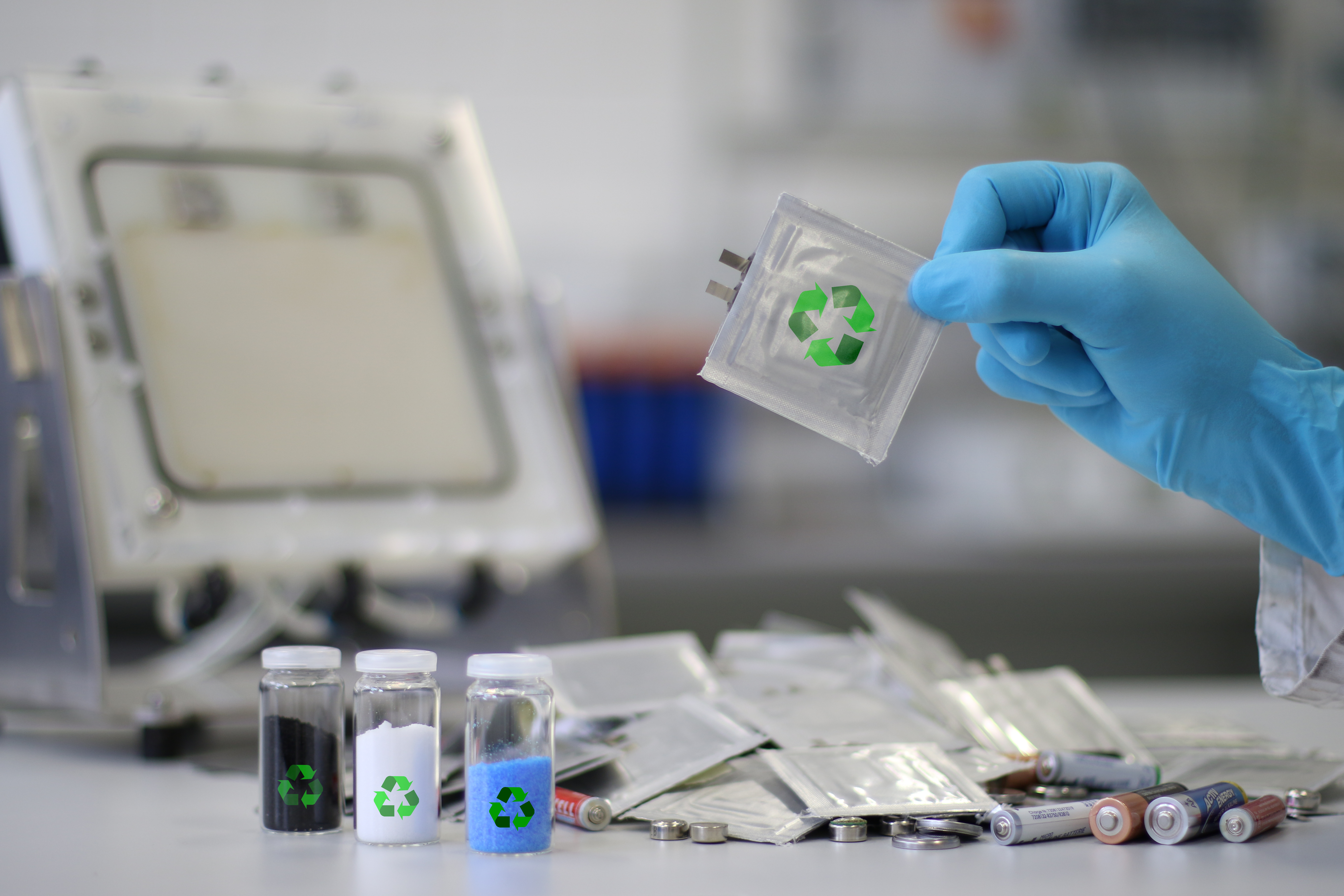 Batteries which reached their end of life are a valuable source of critical raw materials (CRM).