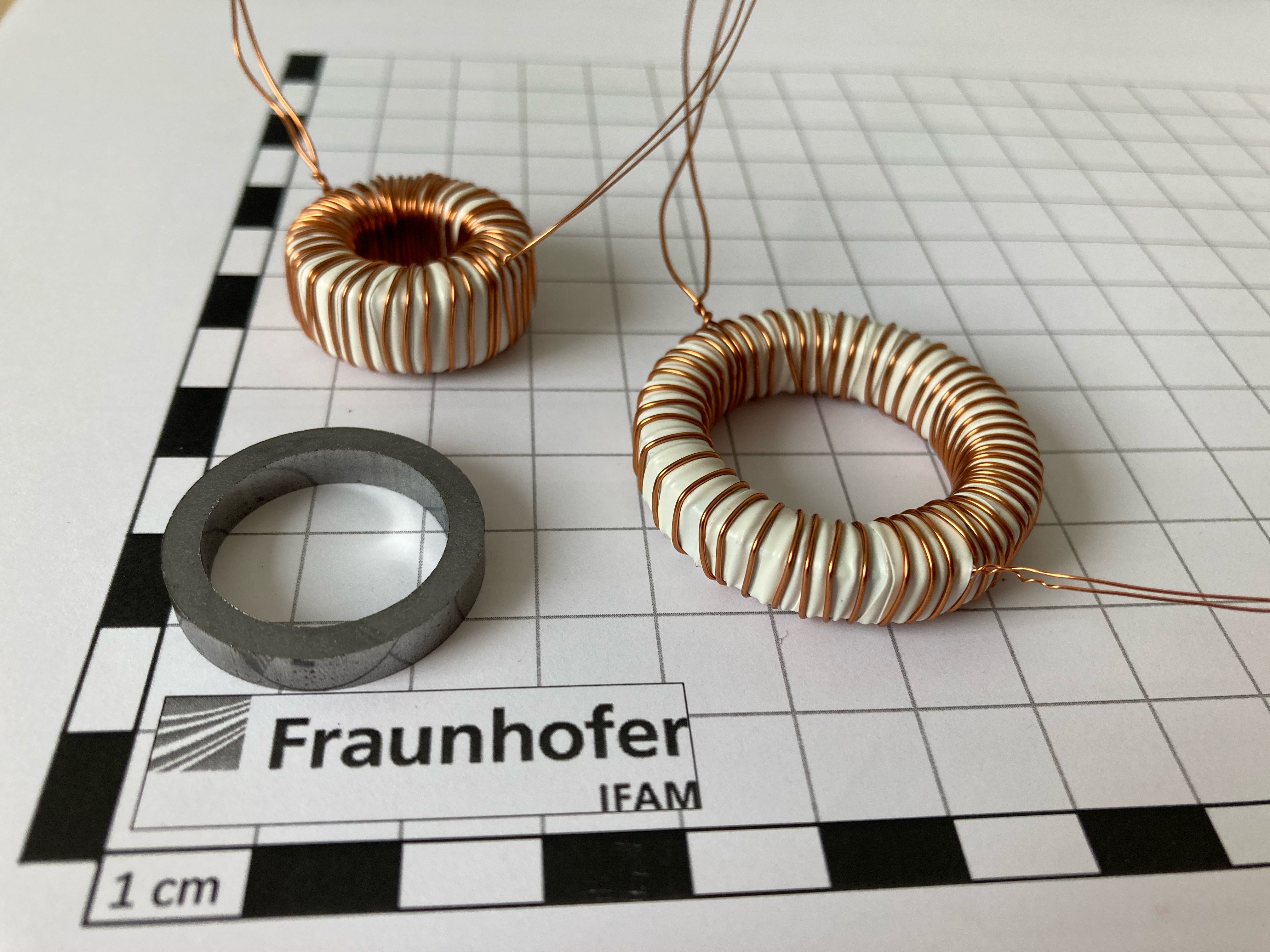 Toroidal cores – unwounded and wounded for magnetic characterization